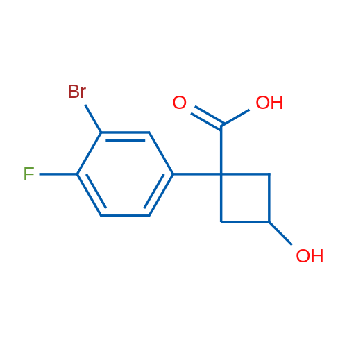 1-(3-Bromo-4-fluorophenyl)-3-hydroxycyclobutane-1-carboxylic acid 1g