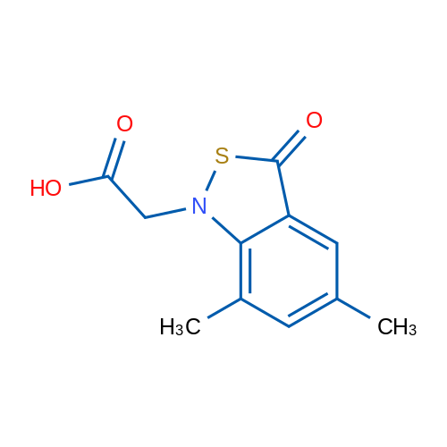 2-(5,7-Dimethyl-3-oxo-1,3-dihydro-2,1-benzothiazol-1-yl)acetic acid 1g