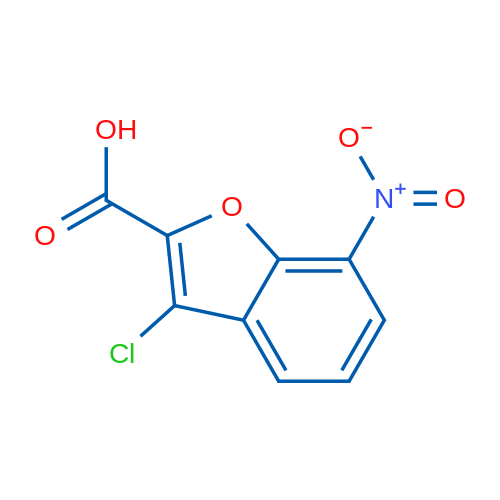 3-Chloro-7-nitro-1-benzofuran-2-carboxylic acid 1g