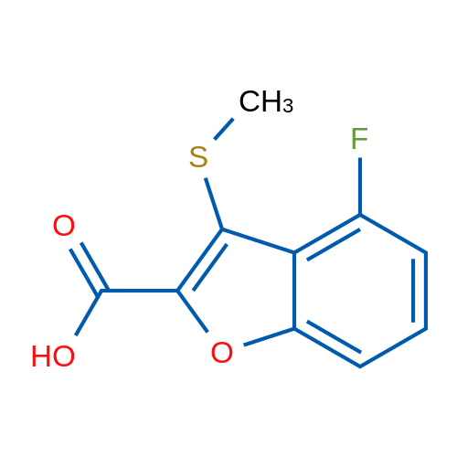 4-Fluoro-3-(methylsulfanyl)-1-benzofuran-2-carboxylic acid 1g