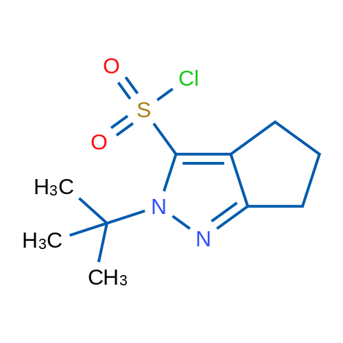 2-tert-Butyl-2H,4H,5H,6H-cyclopenta[c]pyrazole-3-sulfonyl chloride 1g