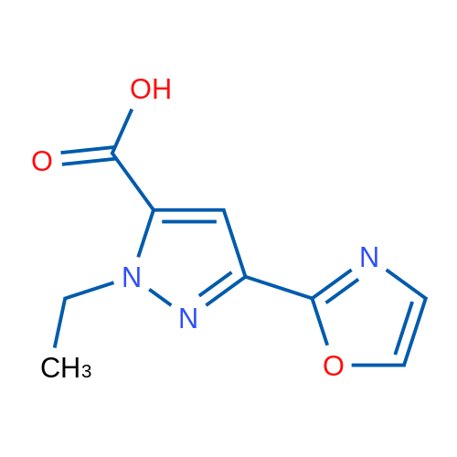 1-Ethyl-3-(1,3-oxazol-2-yl)-1H-pyrazole-5-carboxylic acid 1g