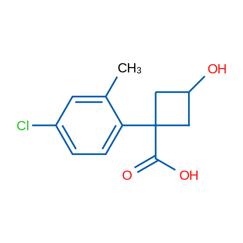 1-(4-Chloro-2-methylphenyl)-3-hydroxycyclobutane-1-carboxylic acid 1g