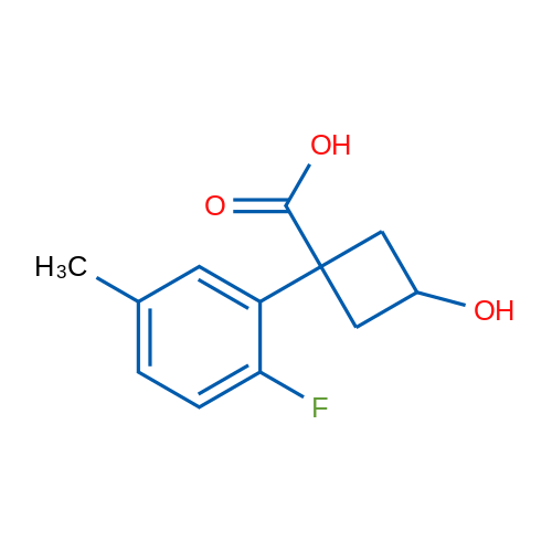 1-(2-Fluoro-5-methylphenyl)-3-hydroxycyclobutane-1-carboxylic acid 1g
