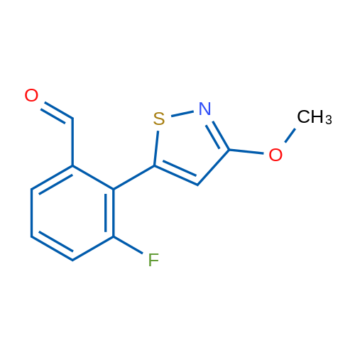 3-Fluoro-2-(3-methoxy-1,2-thiazol-5-yl)benzaldehyde 1g