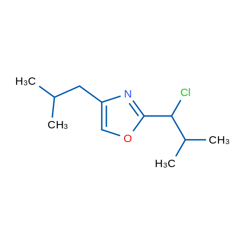2-(1-Chloro-2-methylpropyl)-4-(2-methylpropyl)-1,3-oxazole 1g