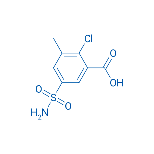 2-Chloro-3-methyl-5-sulfamoylbenzoic acid 1g