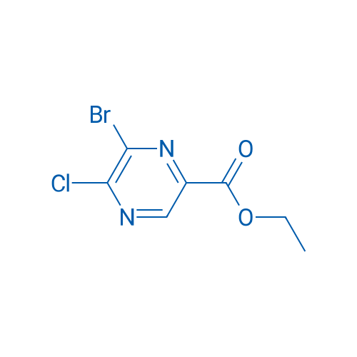 Ethyl 6-bromo-5-chloropyrazine-2-carboxylate 1g
