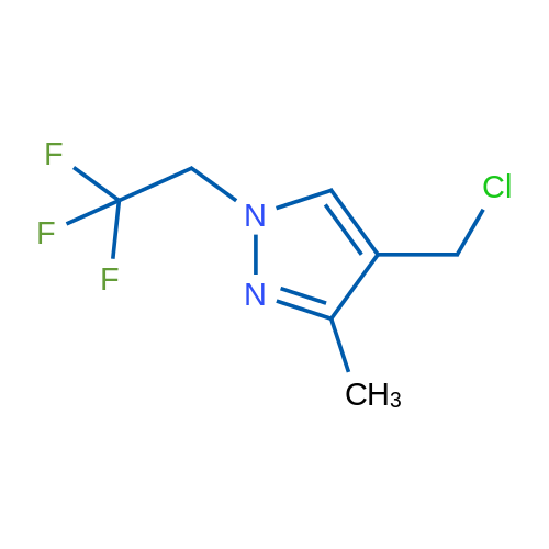 4-(Chloromethyl)-3-methyl-1-(2,2,2-trifluoroethyl)-1H-pyrazole 1g