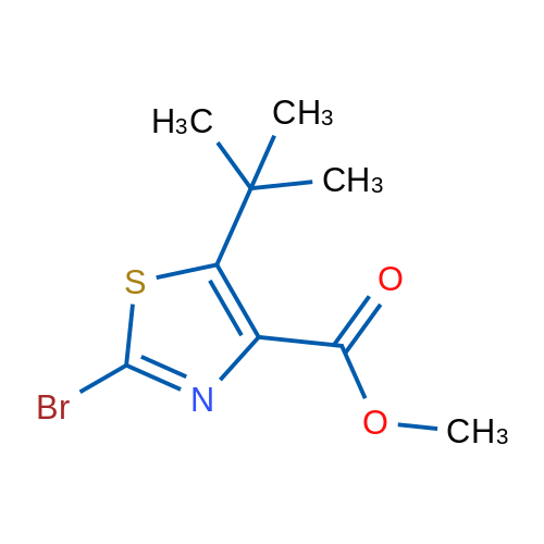 Methyl 2-bromo-5-tert-butyl-1,3-thiazole-4-carboxylate 1g