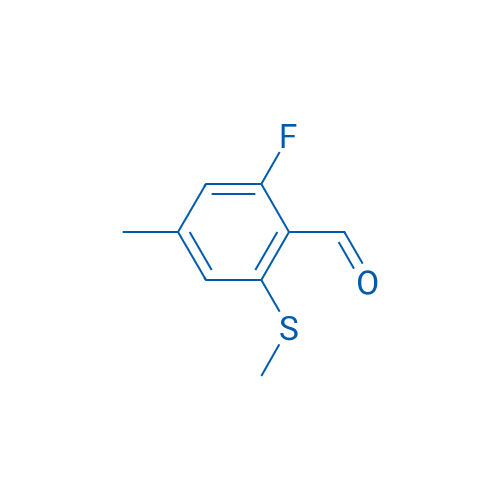 2-Fluoro-4-methyl-6-(methylthio)benzaldehyde 1g