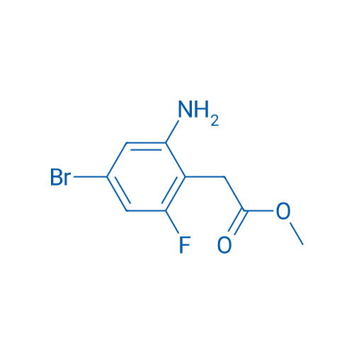 Methyl 2-(2-amino-4-bromo-6-fluorophenyl)acetate 250mg