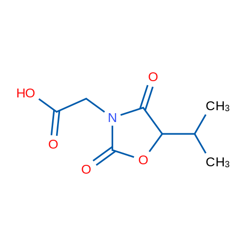 2-[2,4-Dioxo-5-(propan-2-yl)-1,3-oxazolidin-3-yl]acetic acid 1g