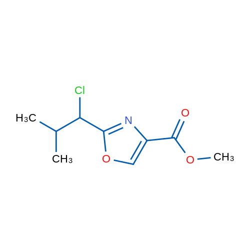 Methyl 2-(1-chloro-2-methylpropyl)-1,3-oxazole-4-carboxylate 1g