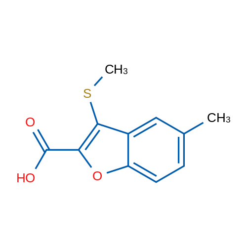 5-Methyl-3-(methylsulfanyl)-1-benzofuran-2-carboxylic acid 1g