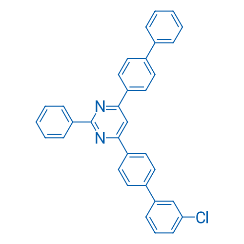 4-([1,1'-Biphenyl]-4-yl)-6-(3'-chloro-[1,1'-biphenyl]-4-yl)-2-phenylpyrimidine 5g