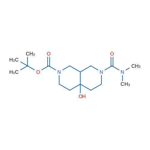 tert-Butyl 7-[(dimethylamino)carbonyl]-4a-hydroxyoctahydro-2,7-naphthyridine-2(1h)-carboxylate 250mg
