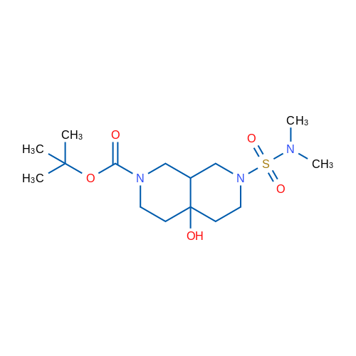 tert-Butyl 7-[(dimethylamino)sulfonyl]-4a-hydroxyoctahydro-2,7-naphthyridine-2(1h)-carboxylate 250mg