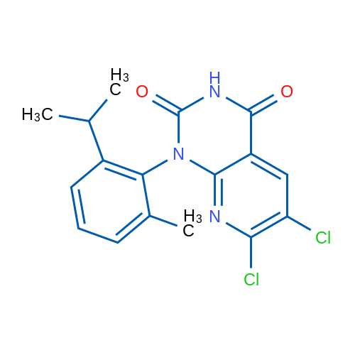 6,7-Dichloro-1-(2-isopropyl-6-methylphenyl)pyrido[2,3-d]pyrimidine-2,4(1H,3H)-dione 1g