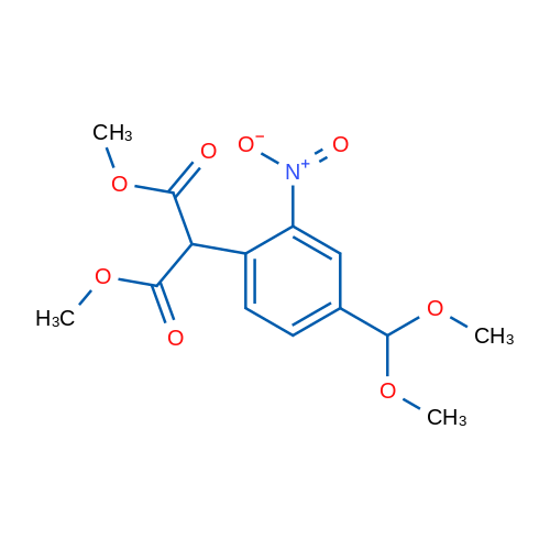 2-(4-Dimethoxymethyl-2-nitro-phenyl)-malonic acid dimethyl ester 1g