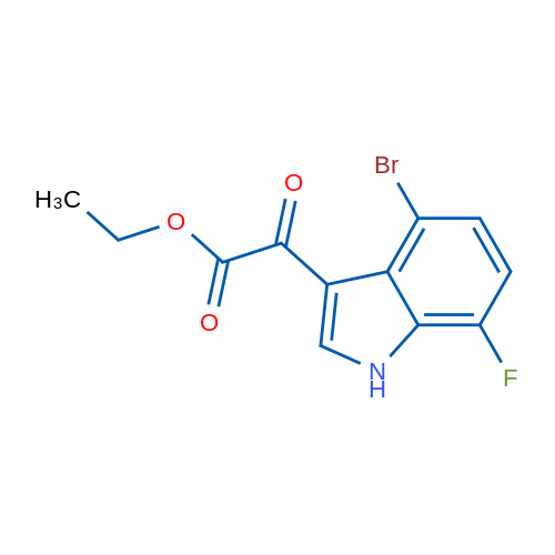 Ethyl 2-(4-bromo-7-fluoro-1H-indol-3-yl)-2-oxoacetate 1g