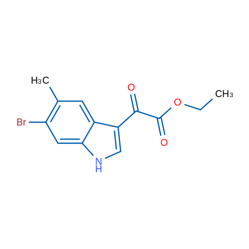 Ethyl 2-(6-bromo-5-methyl-1H-indol-3-yl)-2-oxoacetate 1g