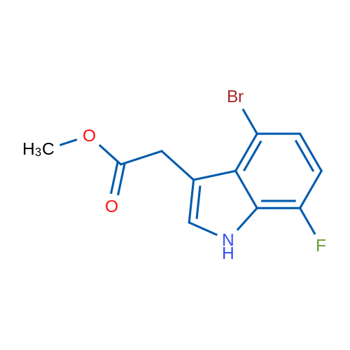 Methyl 2-(4-bromo-7-fluoro-1H-indol-3-yl)acetate 1g