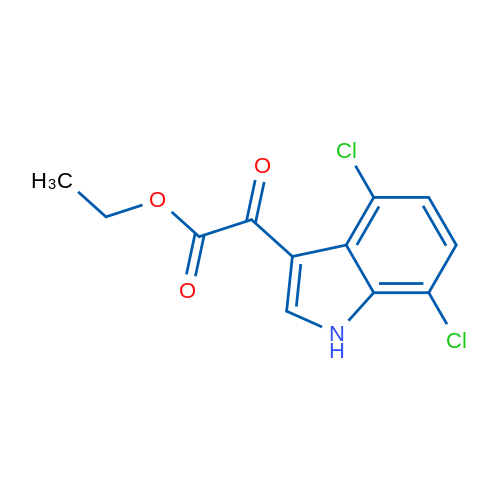 Ethyl 2-(4,7-dichloro-1H-indol-3-yl)-2-oxoacetate 5g