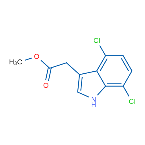 Methyl 2-(4,7-dichloro-1H-indol-3-yl)acetate 1g