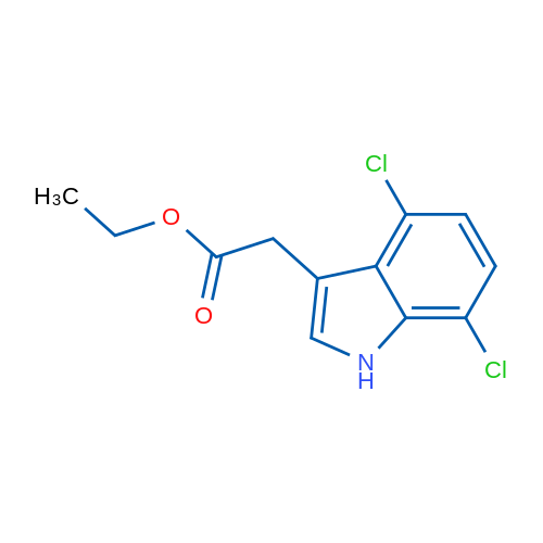 Ethyl 2-(4,7-dichloro-1H-indol-3-yl)acetate 1g