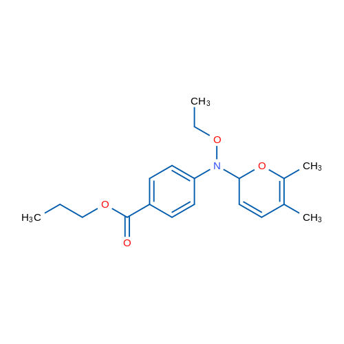 Propyl 4-((5,6-dimethyl-2H-pyran-2-yl)(ethoxy)amino)benzoate 1g