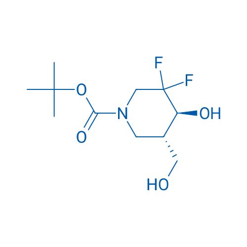 tert-Butyl (4s,5s)-3,3-difluoro-4-hydroxy-5-(hydroxymethyl)piperidine-1-carboxylate racemic 250mg
