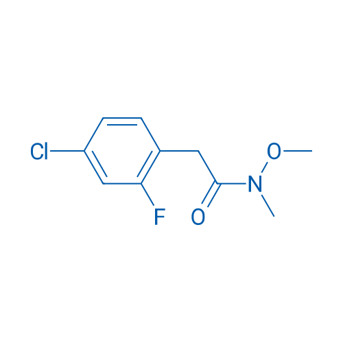 2-(4-CHLORO-2-FLUOROPHENYL)-N-METHOXY-N-METHYLACETAMIDE 250mg