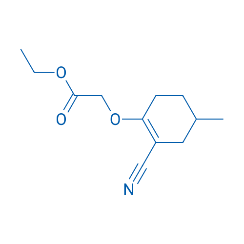 ETHYL 2-((2-CYANO-4-METHYLCYCLOHEX-1-EN-1-YL)OXY)ACETATE 250mg