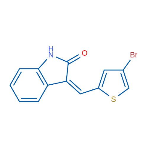 (3Z)-3-[(4-Bromothiophen-2-yl)methylidene]-2,3-dihydro-1H-indol-2-one 10mg