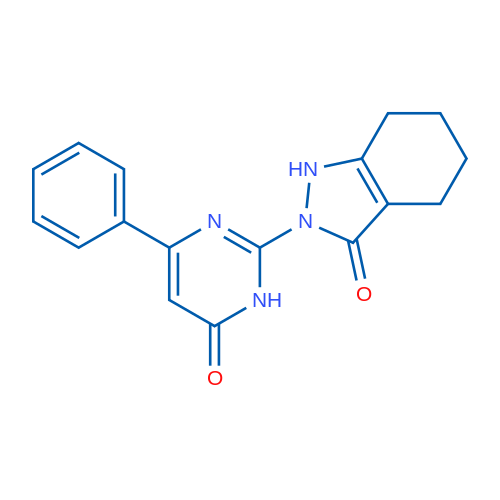 2-(6-Oxo-4-phenyl-1,6-dihydropyrimidin-2-yl)-2,3,4,5,6,7-hexahydro-1H-indazol-3-one 1g