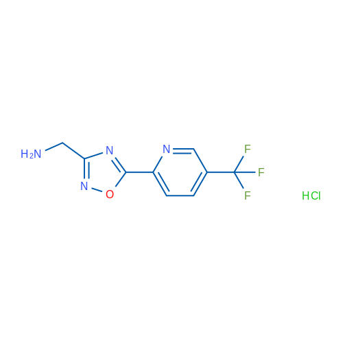 C-[5-(5-TRifluoromethyl-pyridin-2-yl)-[1,2,4]oxadiazol-3-yl]-methylamine hydrochloride 1g