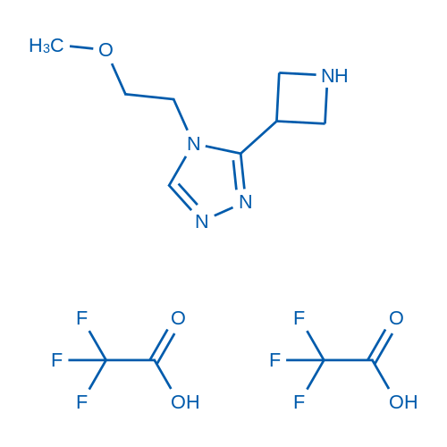 3-AZetidin-3-yl-4-(2-methoxyethyl)-4h-1,2,4-triazole bis(trifluoroacetate) 250mg