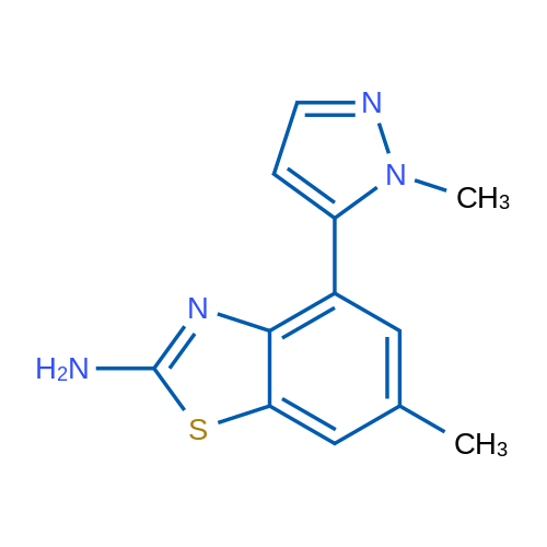 6-Methyl-4-(1-methyl-1H-pyrazol-5-yl)benzo[d]thiazol-2-amine 1g