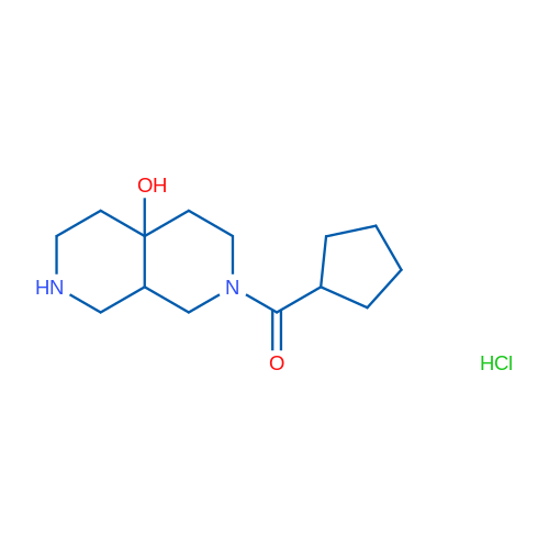 2-(CYclopentylcarbonyl)octahydro-2,7-naphthyridin-4a(2h)-ol hydrochloride 1g