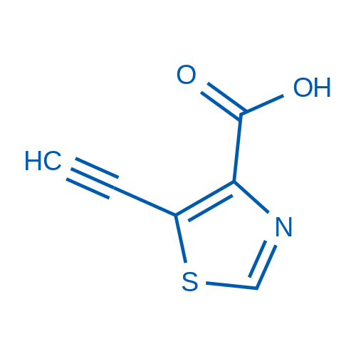 5-Ethynylthiazole-4-carboxylic acid 100mg