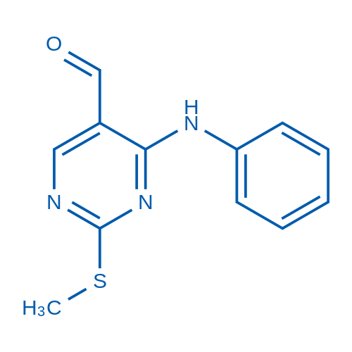 2-(Methylthio)-4-(phenylamino)pyrimidine-5-carbaldehyde 250mg