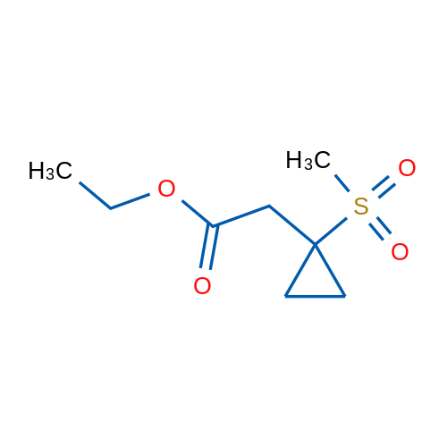 Ethyl 2-(1-(methylsulfonyl)cyclopropyl)acetate 1g