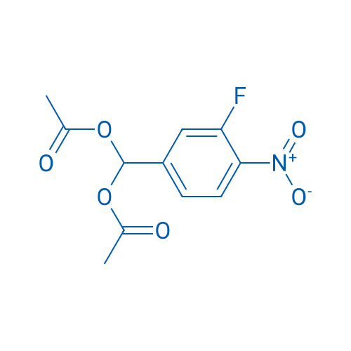(3-Fluoro-4-nitrophenyl)methylene diacetate 250mg