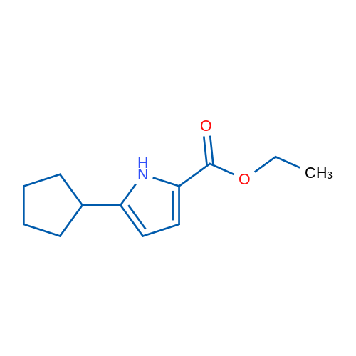 Ethyl 5-cyclopentyl-1H-pyrrole-2-carboxylate 1g