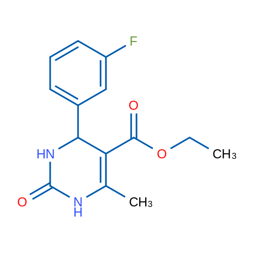 Ethyl 4-(3-fluorophenyl)-6-methyl-2-oxo-1,2,3,4-tetrahydropyrimidine-5-carboxylate 1g