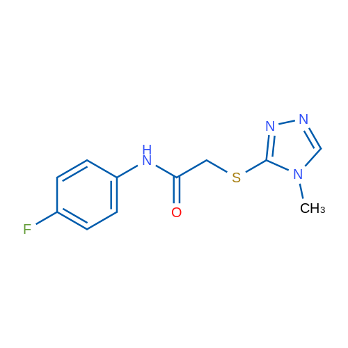 N-(4-Fluorophenyl)-2-[(4-methyl-4H-1,2,4-triazol-3-yl)sulfanyl]acetamide 1g