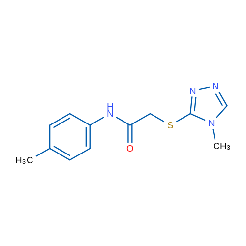 2-[(4-Methyl-4H-1,2,4-triazol-3-yl)sulfanyl]-N-(4-methylphenyl)acetamide 1g
