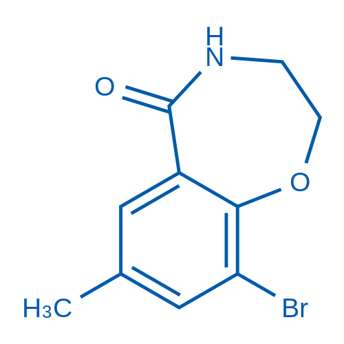 9-Bromo-7-methyl-3,4-dihydrobenzo[f][1,4]oxazepin-5(2H)-one 250mg