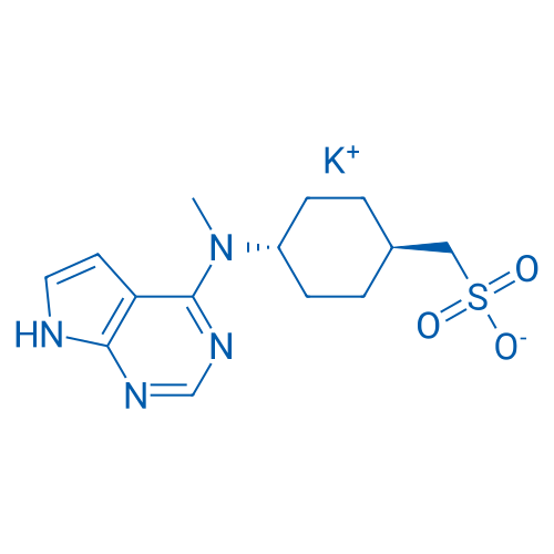Potassium (trans-4-(methyl(7H-pyrrolo[2,3-d]pyrimidin-4-yl)amino)cyclohexyl)methanesulfonate 250mg